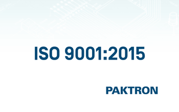 Paktron Earns ISO 9001:2015 Certification