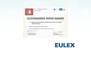Eulex Receives Outstanding Technical Paper Award at the 5th PCNS Symposium in Seville, Spain