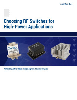Choosing RF Switches for High-Power Applications