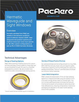 Data Sheets & drawings | pacaero