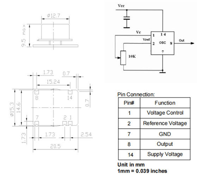 OCXO3313CV-100MHz-C-V