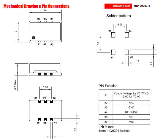 TCXO915BTLG_HCMOS - TCXO | Dynamic Engineers Inc.