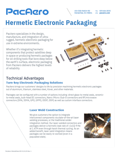 Hermetic Electronic Packaging