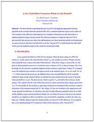 A Non-Linear Analysis of the Saturated MOSFET