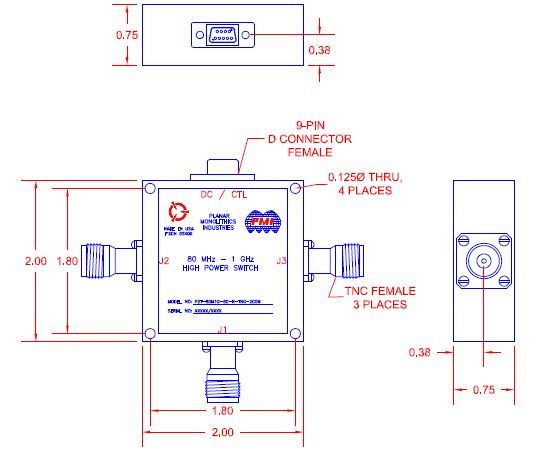 P2T-80M1G-60-R-TNC-200W