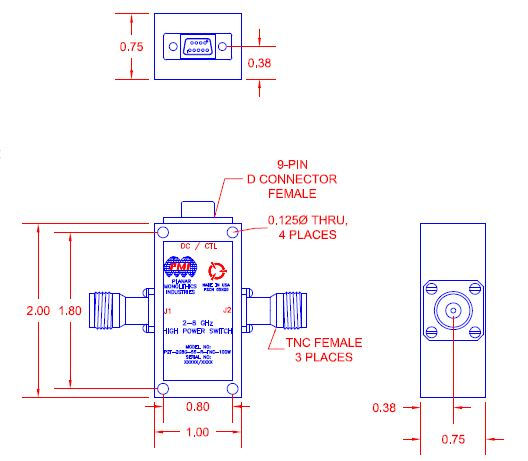 P1T-2G8G-55-R-TNC-100W