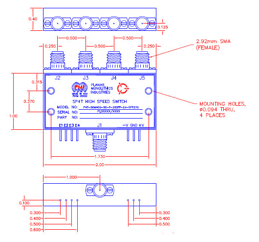 P4T-50M40G-55-T-292FF-LV-OPT27G