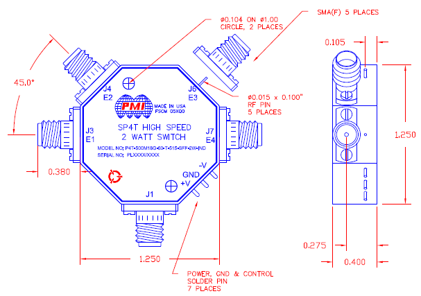 P4T-500M18G-60-T-515-SFF-2W-IND