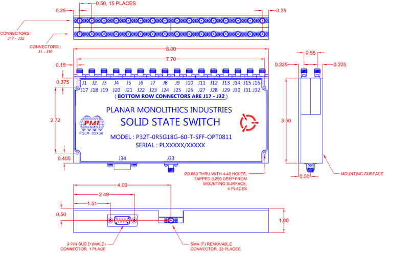 P32T-0R5G18G-60-T-SFF-OPT0811