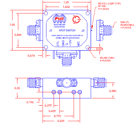 P2T-1G18G-10-R-12V-SFF-HIP10W