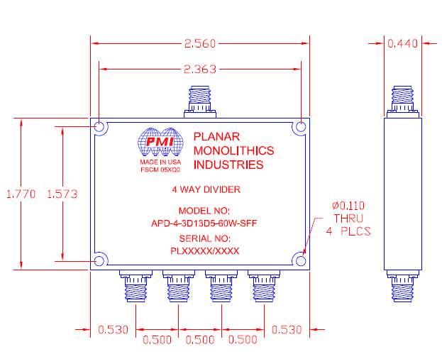 APD-4-3D13D5-60W-SFF