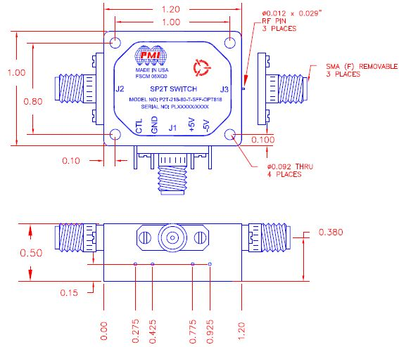 P2T-218-80-T-SFF-OPT818