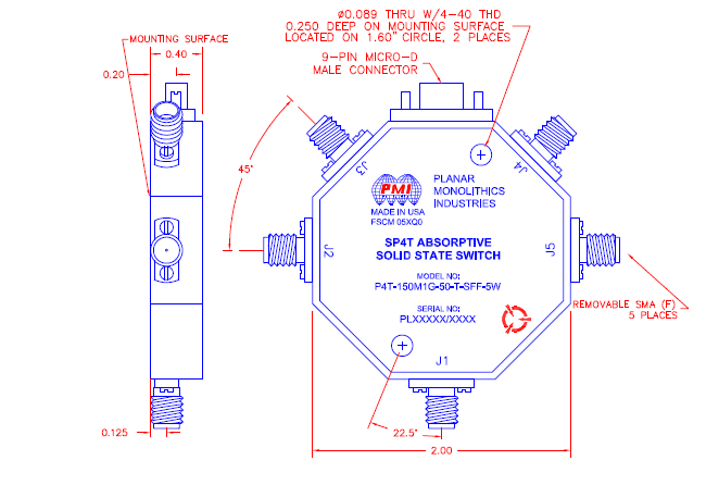 P4T-150M1G-50-T-SFF-5W