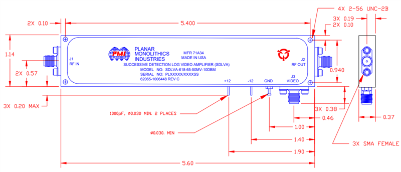 SDLVA-618-65-50MV-10DBM