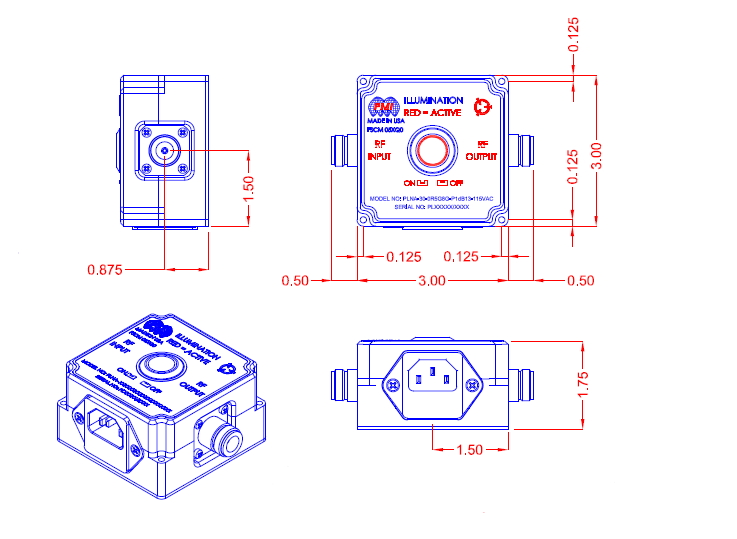 PLNA-30-0R5G8G-P1dB13-115VAC