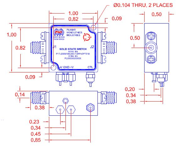 P1T-200M18G-60-T-SFF-OPT518