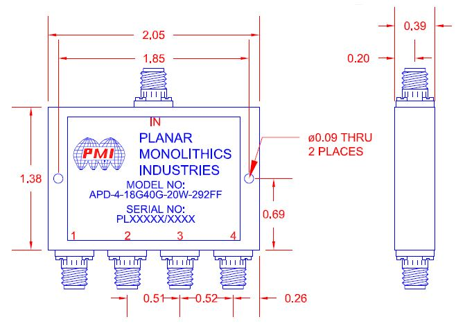 APD-4-18G40G-20W-292FF