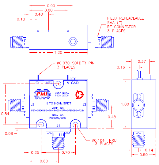 P2T-0R3G18G-70-R-55-SFF-OPT5G8G-P28V