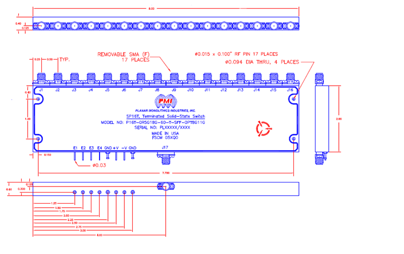 P16T-0R5G18G-60-T-SFF-OPT8G11G