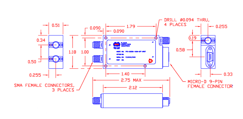PEC-2D35G-100W-SFF-SPDT