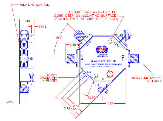 P4T-4D4G5G-25-R-512-SFF-IND-20W