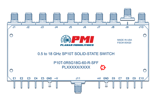 Single Pole - Ten Throw Switches (SP10T)