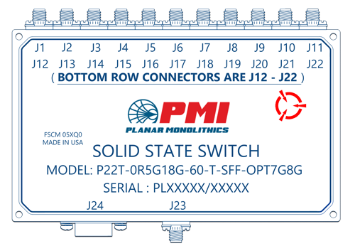 Single Pole - Twenty-Two Throw Switches (SP22T)
