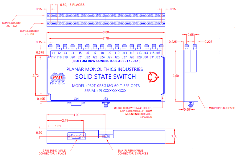 P32T-0R5G18G-60-T-SFF-OPT8