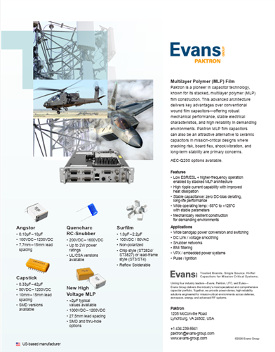 Paktron | All Products | 1 Page Overview