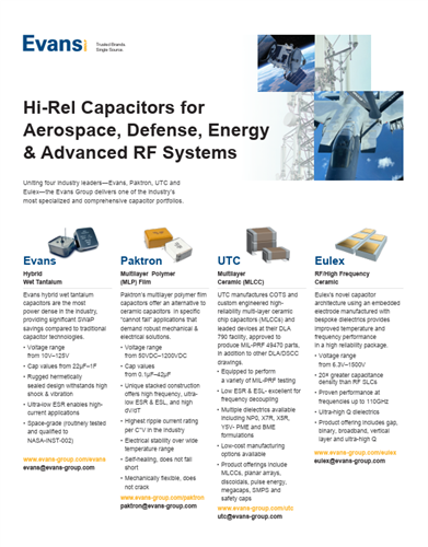 Evans Group | All Brands | 1 Page Overview